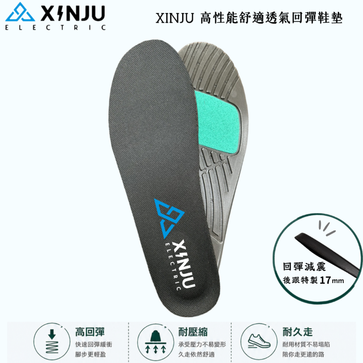 ［XINJU Made］XINJU高性能舒適透氣回彈鞋墊  